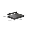 Modern Floating Wall Shelves Corner Shelf Storage Display Bookcase Bedroom Mount