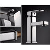 Modern Durable Monobloc Mixer Tap Bathroom Sink Basin Waterfall Faucet Chrome