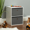 White 2 Cube Kids Bedroom Toy/Games Play Storage Unit & Drawers Bedside