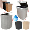 65L Quality Fabric Laundry Hamper Basket Bin Pop Up Washing Bag Foldable New