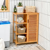 3 Tier Bamboo Bathroom Storage Cabinet Kitchen Cupboard Display Rack W/Sideboard