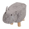 Padded Cow Shape Stool Cute Chidrens Kids Decoration Footrest Wood Frame Legs UK