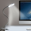 LED USB Clip On Flexible Desk Lamp Dimmable Memory Bed Read Table Study Light UK