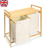 Large Laundry Basket Washing Clothes Storage Bathroom Hamper Bin Sorter Bamboo