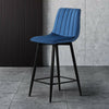 2X Bar Stools PU/ Velvet/ Fabric Breakfast Stool Chairs Kitchen Pub Grey Brown