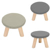 Small Stool Footstool Table Side Bench Chair Padded Top Kid Stool Wooden Legs