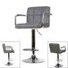 2x Bar Stools Gas Lift Swivel Stool Hub Club Cafe Breakfast Chairs PU Leather UK