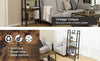 Vintage Industrial Bookcase Tall Storage Unit Rustic Cabinet Display Furniture