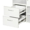 Storage Cabinet Sideboard Wooden Cupboard with Drawers Shelves White