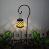 Solar Powered LED Light Outdoor Yard Path Hanging Lantern Garden Decorative Lamp