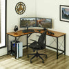 Extra Large L-shaped Desk Computer Desk Corner PC Workstation Table Home Office