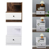 Wooden Bedside Table Cabinet with Storage Drawer Shelf Lamp Table Nightstand
