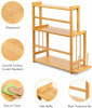 3 Tier Free Standing Spice Rack Kitchen Storage Bamboo Jar Seasoning Stand UK