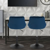 1x Breakfast Bar Stools Bar Chairs for Kitchen Bar Stools with Velvet Swivel Gas