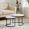 Nesting Table 2/3pcs Round Nested Side End Coffee Table Lamp Stand Living Room
