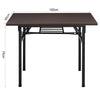 Home Office Computer Laptop Desk Foldable Workstation Study Writing Wood & Metal