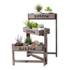 Pastoral Plant Pot Stand Folding Flower Display Rack Holder 3 Tier Vintage Style