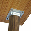 4 PCS Solid Wood Legs Beech Pine Poplar Table Legs DIY with Fixing Plates Screws