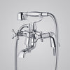 Chrome Traditional Bath Filler Shower Mixer Tap with Handset Bathroom Taps