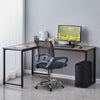 Black Computer Desk L Shape Home Office Desks Large PC Workstation Corner Table