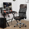 Office Desk Chair Leather Computer Chair with Back Support and Arms Home Study