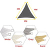 4X4X4M Outdoor Sun Shade Sail HDPE Patio Sunscreen Awning Garden 90% UV Block