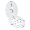 O/U/Square Shape Design WC Toilet Seat Soft Close Top Fix Quick Release Hinge UK