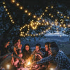 100-20LED SOLAR POWERED RETRO BULB STRING LIGHT GARDEN OUTDOOR FAIRY SUMMER LAMP