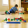 Wooden 19pc Kids Train Set Railway Track Toy Play Set Brio Bigjigs Compatible