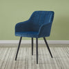 2 Pcs Dining Chairs Armchair PU / Velvet Kitchen Dining Room Restaurant Office