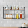 Retro Wood Industrial Style Metal Wire Shelf Wall Rack Desktop Apart Organiser