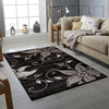 GREY BLACK MODERN DESIGN RUG SOFT LARGE LIVING ROOM FLOOR BEDROOM CARPET RUGS