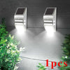 2pcs Solar Power Motion Sensor Wall Security Bright Light Outdoor Lamp Garden UK