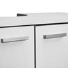 Under Sink Cabinet Cupboard Unit w/2 Doors Storage Bathroom Furniture White