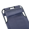 Outsunny Sun Lounger Recliner Chair 2 in 1 Garden Foldable Steel Grey Outdoor