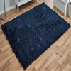 SMALL - X LARGE DAZZLE SPARKLE GLITTER SPARKLY 6.5cm LONG SHAGGY SILKY PILE RUG