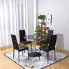 90cm Round Tempered Glass Kitchen Dining Table Coffee Table Modern Furniture