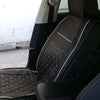 Universal Front Seat Cover Cushion Breathable PULeather Car Seat Pad Black white