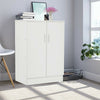 Shoe Cloth Storage Cabinet Cupboard Footwear Rack Stand Wood Sideboard Organizer