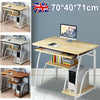 Computer Desk Study PC Writing Table Home Office Workstation Shelf Furniture UK
