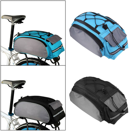 Bicycle Seat Rear Bag Waterproof Bike Pannier Rack Pack Shoulder Cycling Carrier