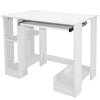 Computer Desk Laptop Wooden Drawer Home Office Work Study Writing Table White