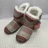 Ladies / Womens Knitted Style Boots / Bootie Slippers with Pom Pom Feature 3/4