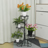 4 Tier Layer Flower Plant Pot Stand Display Shelf Home Garden Outdoor Decor Rack