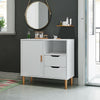 Small Sideboard Cupboard Display Cabinet Storage with 2 Drawers & 1 Doors