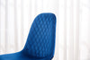 Set of 4 Velvet Dining Chairs Side Chair Metal Legs Padded Seat Living Room Home