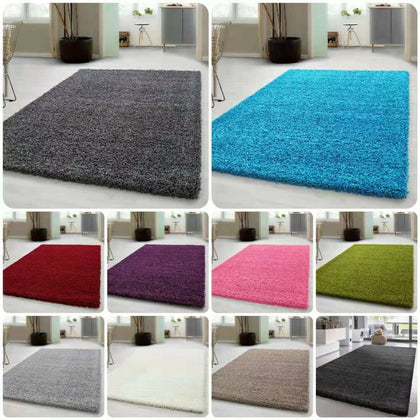 Thick Large Shaggy Rugs Non Slip Bedroom Living Room Carpet Hallway Runner Rug