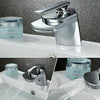 NEW Modern Waterfall Bathroom Tap Basin Sink Mono Mixer Chrome Cloakroom