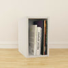 Vinyl LP Record White Storage Box Cabinet Case Unit Display