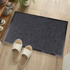 Non Slip Rubber Mat Door Mats Indoor Outdoor Washable Rugs Welcome Door Mat (40cm x 60cm (16" x 24") Gray)